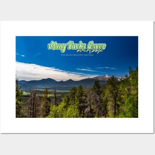 Many Parks Curve Overlook in Rocky Mountain National Park Posters and Art